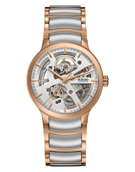 Rado Rado Centrix Automatic Open Heart R30181103 Automatic R30181103 механические мужские часы  циферблат, браслет нержавеющая сталь — вид спереди